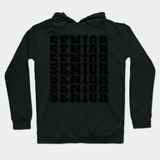 Senior 2024 Retro Sport Tipography 2023 Graduation Hoodie